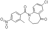 7-氯-1,2,3,4-四氫-1-(2-甲基-4-硝基苯甲?；?-5H-1-苯并氮雜卓-5-酮